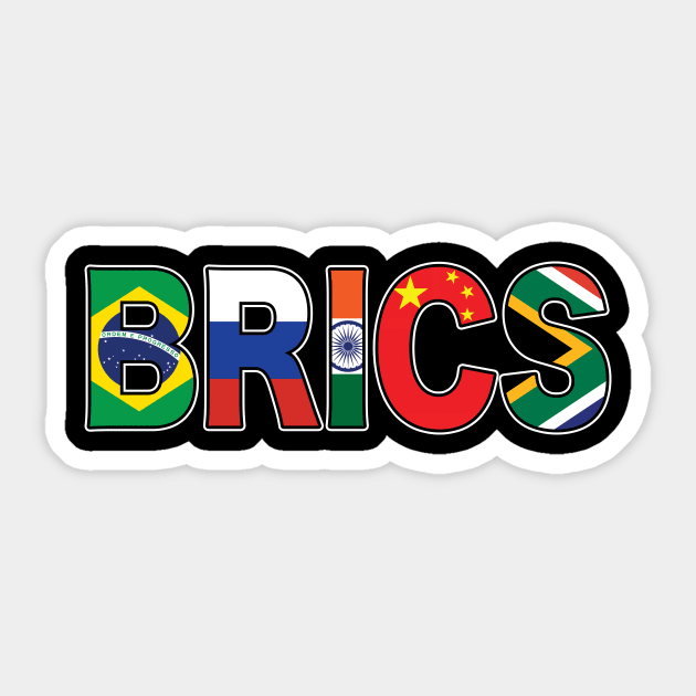 BRICS Sticker by Wickedcartoons